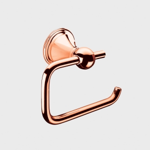 Genoa Open Toilet Roll Holder - Rose Gold