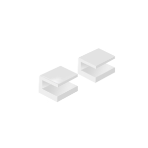 Pier Shelf Brackets x2 - White