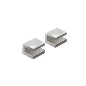 Pier Shelf Brackets x2 - Brushed Nickel