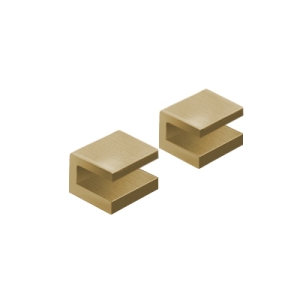 Pier Shelf Brackets x2 - Brushed Brass