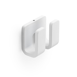 Outline Double Robe Hook - White