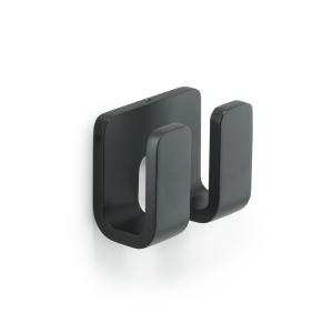 Outline Double Robe Hook - Black