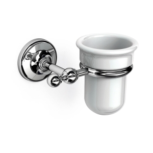 Albany Tumbler Holder - Chrome/White