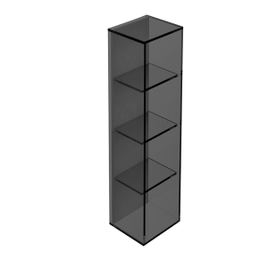 Pier Glass 4 Box Shelf Rectangular - Black