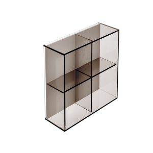 Pier Glass 4 Box Shelf Square - Bronze
