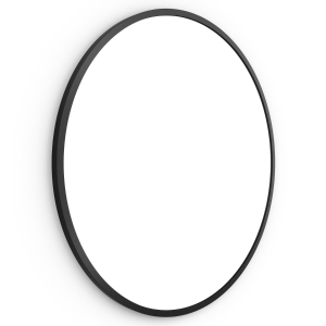 Docklands Round Mirror 80cm - Black
