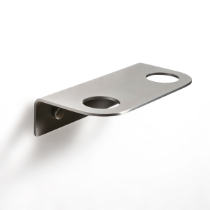 Bottle Holder 2 hole - Brushed Stainless Steel