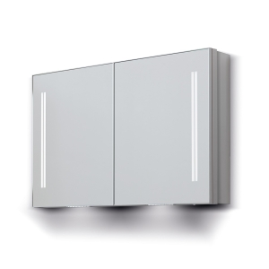 Space II Double Door Semi-recessed Cabinet 90 - 90x70cm