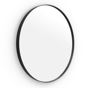 City Round Mirror 75cm - Black