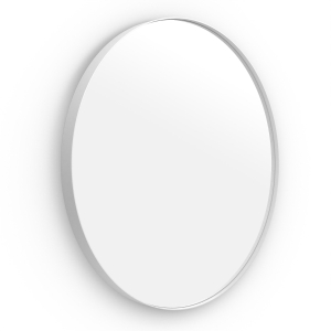 City Round Mirror 75cm - White