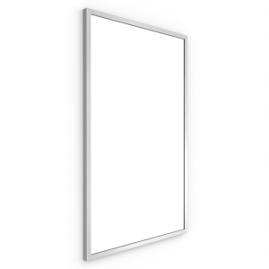 Docklands Rectangular Mirror 50 - Brushed Stainless Steel