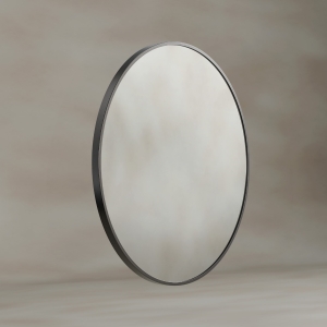 Docklands Round Mirror 60cm Gunmetal
