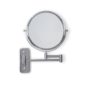 Mason Reversible 5x Magnifying Wall Mirror - Chrome
