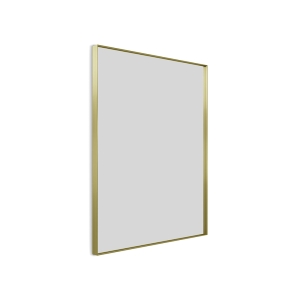 Newington Rectangular Mirror 100 - Brushed Brass