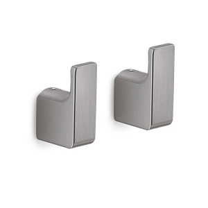Pirenei Hook x 2 - Brushed Nickel