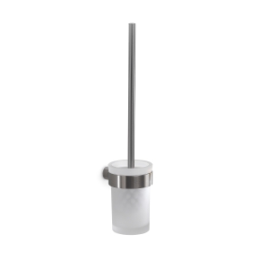 Pirenei WC Brush Set Wall Mounted - Brushed Nickel