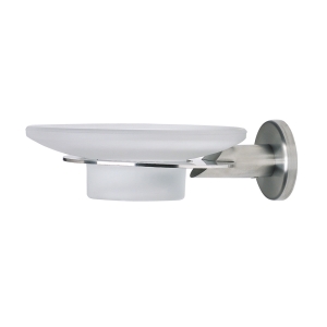 Urban Steel Glass Soap Dish - Brushed