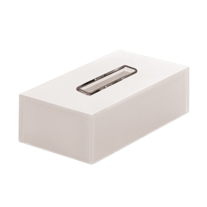 Rainbow Rectangular Tissue Box - White