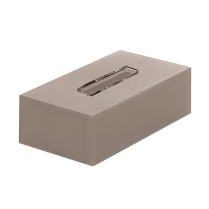 Rainbow Rectangular Tissue Box - Silver
