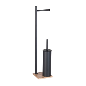 Trilly Bathroom Butler - Black/Bamboo