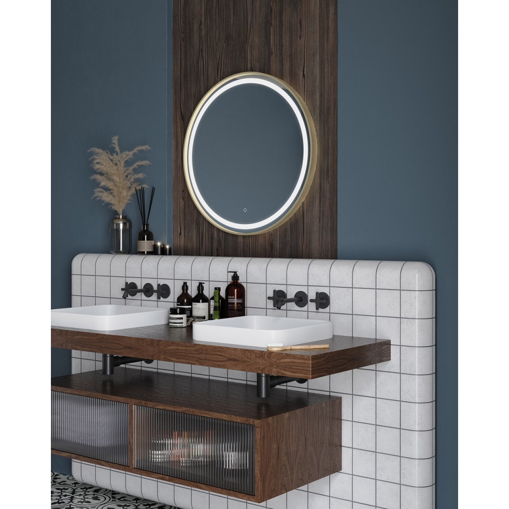 Lomax Light Round Mirrors