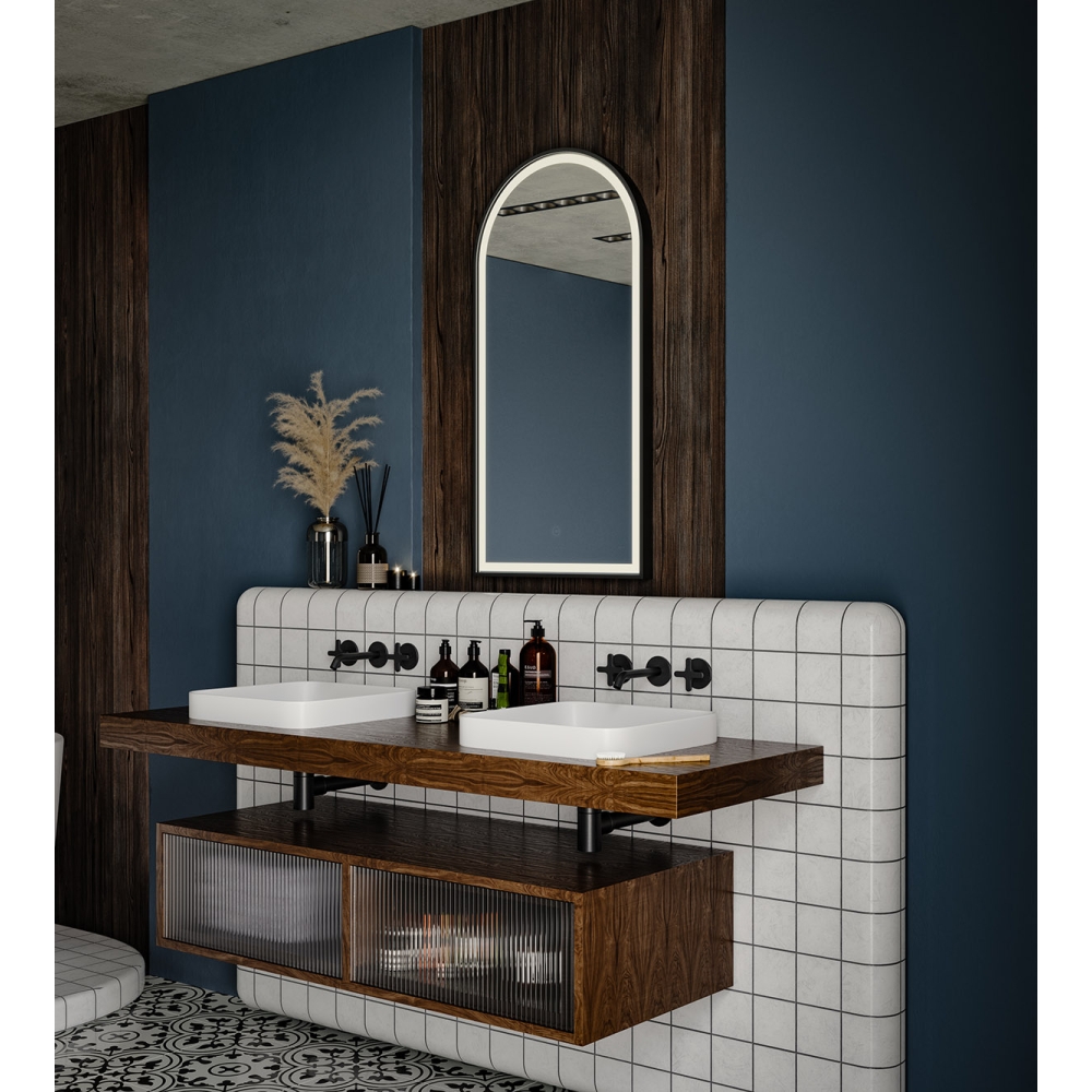 Lomax Light Arched Mirrors