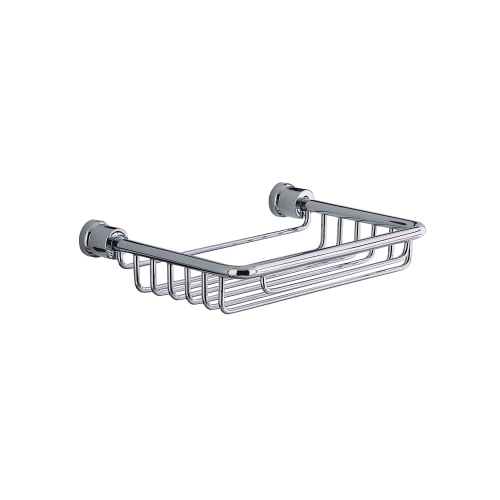 Square Wire Soap Basket - Chrome