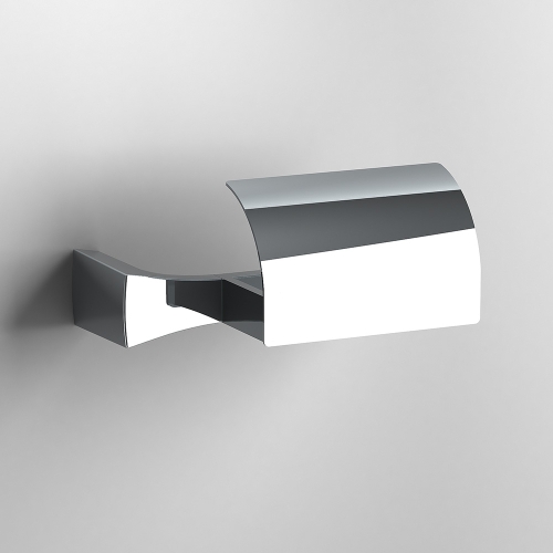S7 Toilet Roll Holder with Flap - Chrome