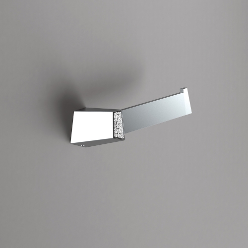 S8 Swarovski Open Toilet Roll Holder - Chrome