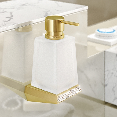 S8 Swarovski Soap Dispenser - Gold