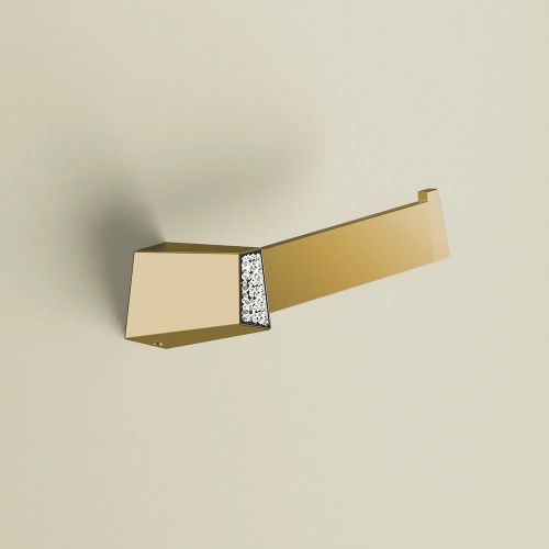 S8 Swarovski Open Toilet Roll Holder - Gold