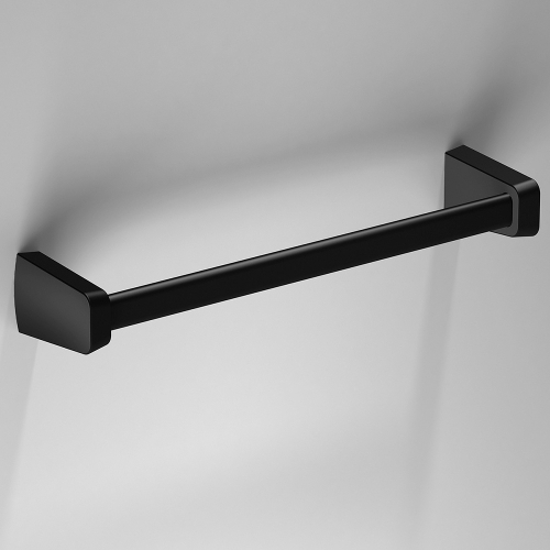S6 Black Towel Rail 32cm - Black
