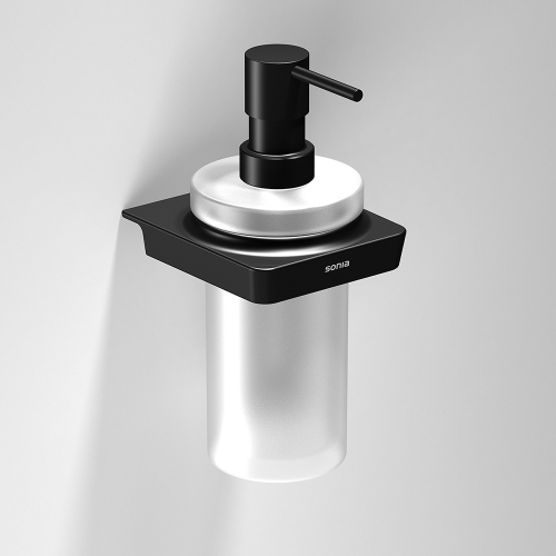 S6 Black Soap Dispenser - Black