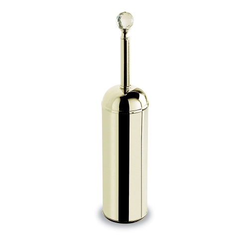 Oriental Crystal Toilet Brush Freestanding - Gold