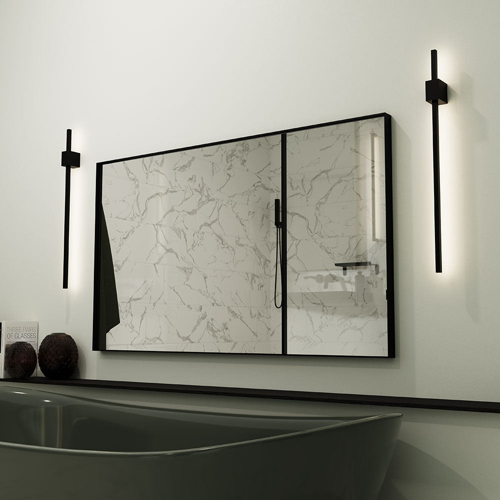 Five Ways to Style a Bathroom With a Black Framed Bathroom Mirror